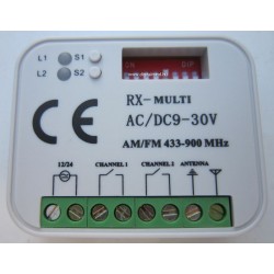 RX-Multi 433-900 two channel indoor radio receiver