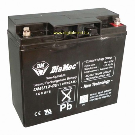 12V 20Ah Diamec DM12-20 sealed lead acid battery