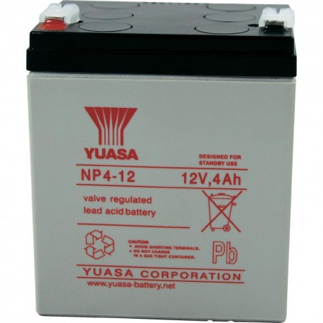 12V 4Ah Yuasa NP4-12 sealed lead acid battery