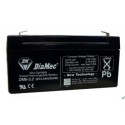 06V 3,2Ah Diamec DM6-3,2 Blei-Säure-Batterie