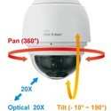 Speed dome PTZ kamera